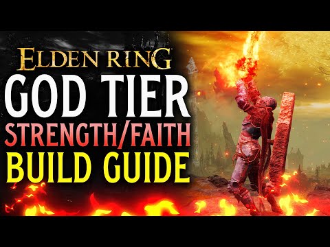 Elden Ring GOD TIER Strength/Faith TANK Build Guide! TAKE NO DAMAGE!