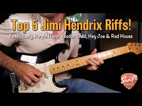 Top 5 Jimi Hendrix Guitar Intros - How to Play Voodoo Child, Purple Haze, Hey Joe and More!