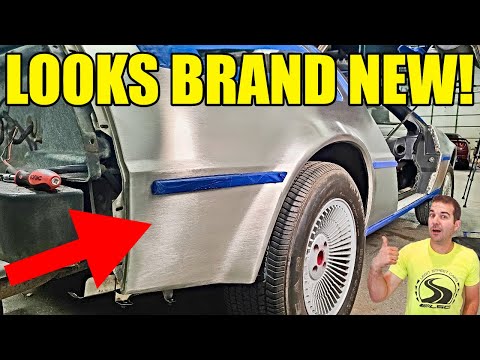 We Spent 60 Hours Restoring The Body & Interior Of My Abandoned DeLorean & It Looks BRAND NEW!