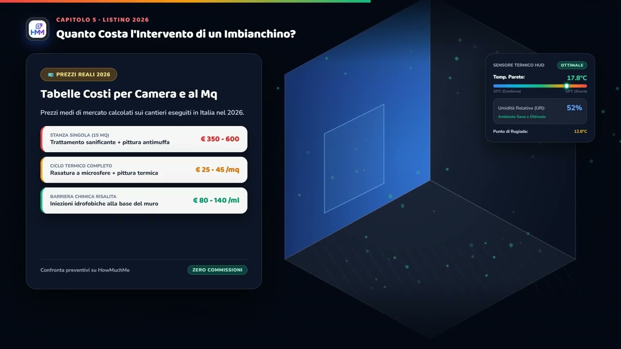 Video guida su come eliminare definitivamente la muffa dai muri