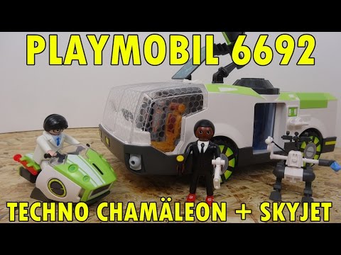 "PLAYMOBIL 6692 TECHNO CHAMÄLEON MIT AGENT GENE + SKYJET" -Vorstellung