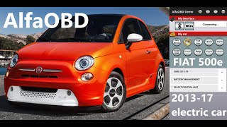 ⚡Electric Fiat 500e 2013-18 diagnostics  AlfaOBD app for Android       #AlfaOBD  #Fiat500e