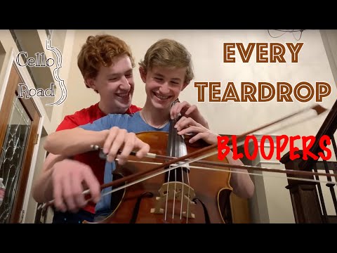 CelloRoad BLOOPERS - "Every Teardrop is a Waterfall" Played on 1 Cello