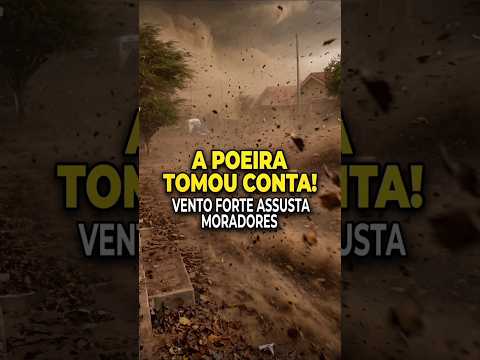 😱🌪️ Nuvem de Poeira Engole Distrito e Assusta Moradores no Interior de SP! #shorts #viral