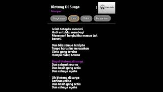 Download lagu Bintang Di Surga lirik #lirick #videoshort #beranda #lirikan #lirikgoogle #liriklagu #spotify #music mp3