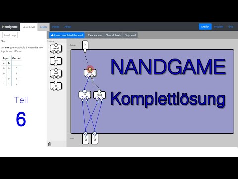 [6] Register, Zähler, RAM: aus NAND-Gattern zum Computer - Die NandGame Komplettlösung - Teil 6