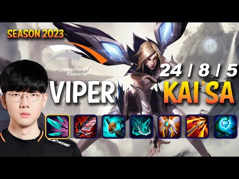 HLE Viper KAI'SA vs TRISTANA ADC - Patch 13.23 KR Ranked
