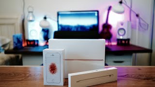 Rose Gold iPhone SE & iPad Pro 9 7 Unboxing & 1st Impressions
