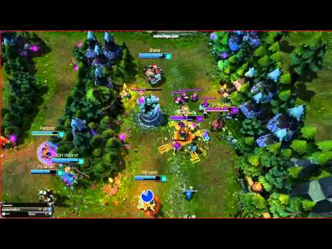 Gragas Explosive cask in teamfight