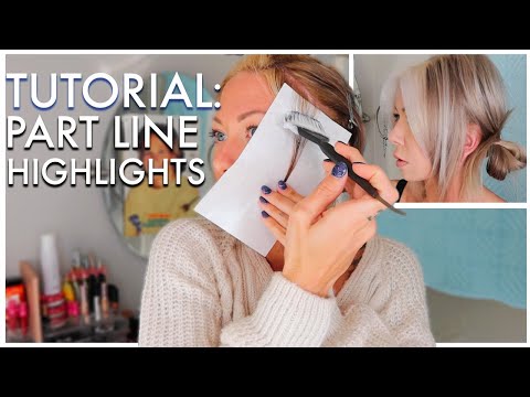quick DIY part line highlights | step by step