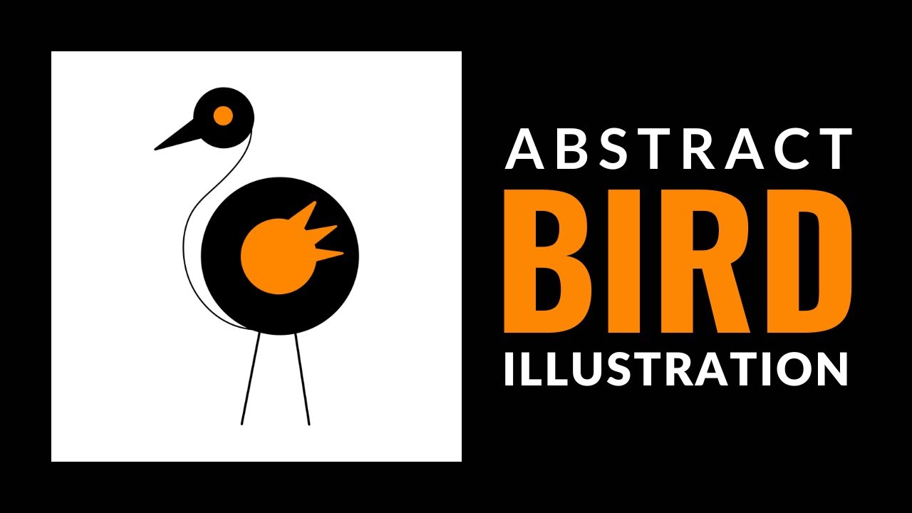 Abstract Bird Illustration - #shorts
