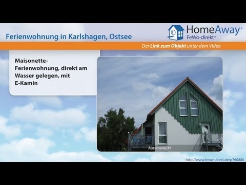 Usedom: Maisonette-Ferienwohnung, direkt am Wasser gelegen, mit E-Kamin - FeWo-direkt.de Video
