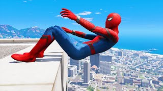 Spider-Man Funny Fails Moments In GTA 5 Playing As