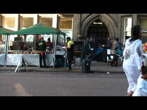 Caribbean Carnival Huddersfield 8-9 July 11 (Sat) (36) Street Scene-Stalls.MP4