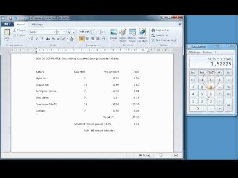 comment trouver ht tva 7
