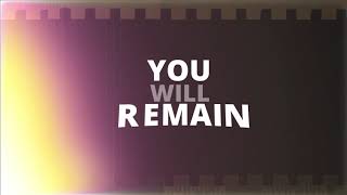 Anthony Evans - You Will Remain Lyric Video