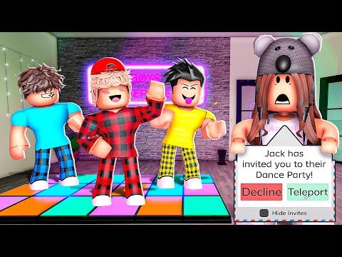 I Snuck Into BOYS ONLY SLEEPOVER Party..(Brookhaven)