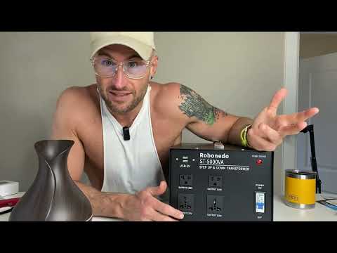 Euro-220 to US-110 or US to Euro Voltage Converter It does both