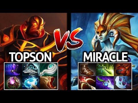 Miracle- Naga Siren VS TOPSON Ember Spirit | The Battle of Ti Winner 7.21 Dota 2