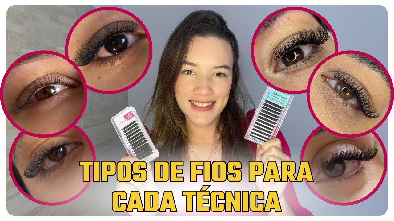 Extensão de Cílios - Conheça os tipos de Fios para Extensão de Cílios.