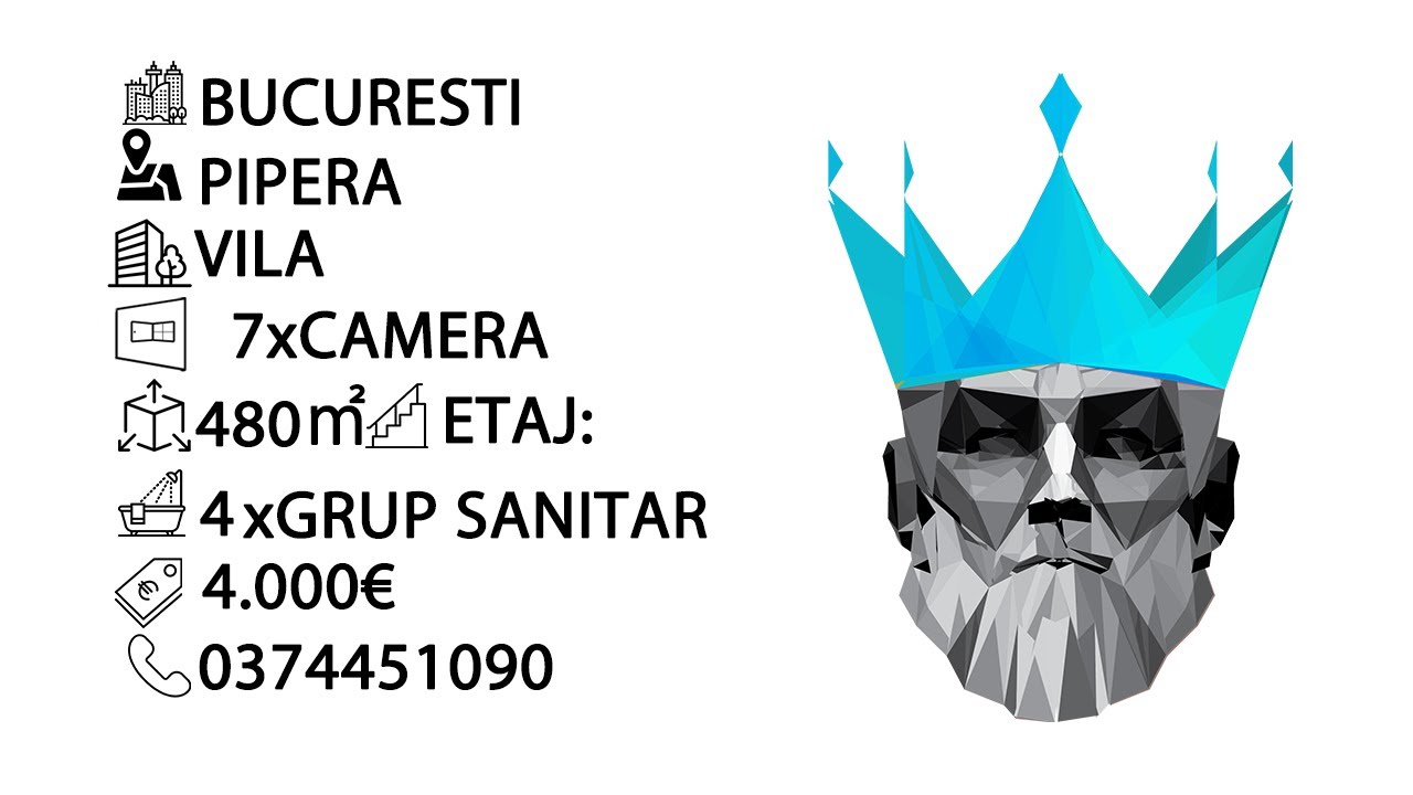 Tur video Pipera | Alfa Town |  Vila 480mp | Curte | Piscina | Parcare 
