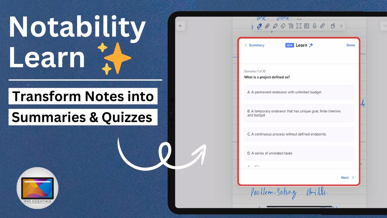 Notability Learn Transform Your Notes into Summaries & Quizzes  AI Powered Note Taking