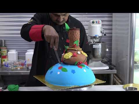 Geode Marble Fondant Cake Tutorial-By Chef Rasheed