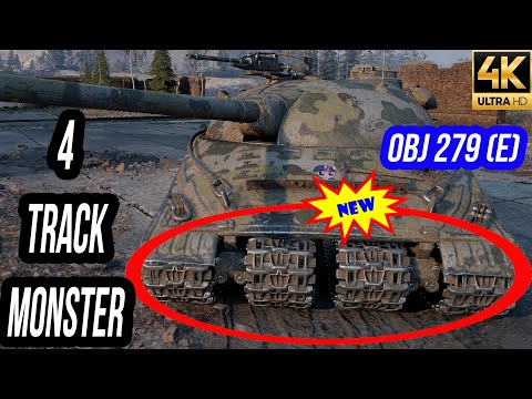 Obj 279 E: 4 TRACK MONSTER TOO OP 11.2k Damage  - WOT Replays 4K HD