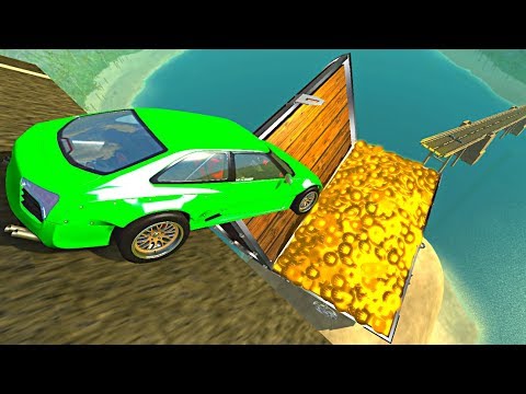 Beamng drive - Open Bridge Crashes over Mysterious Treasure Chest #11