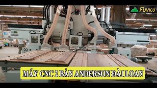Máy cnc trung tâm 2 bàn Anderson Đài Loan | Gia công 2 sản phẩm cùng lúc, năng suất gấp đôi