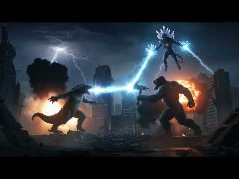 🔥 Godzilla & Kong vs Space Godzilla – Ruthless Showdown | Epic Battle Scene