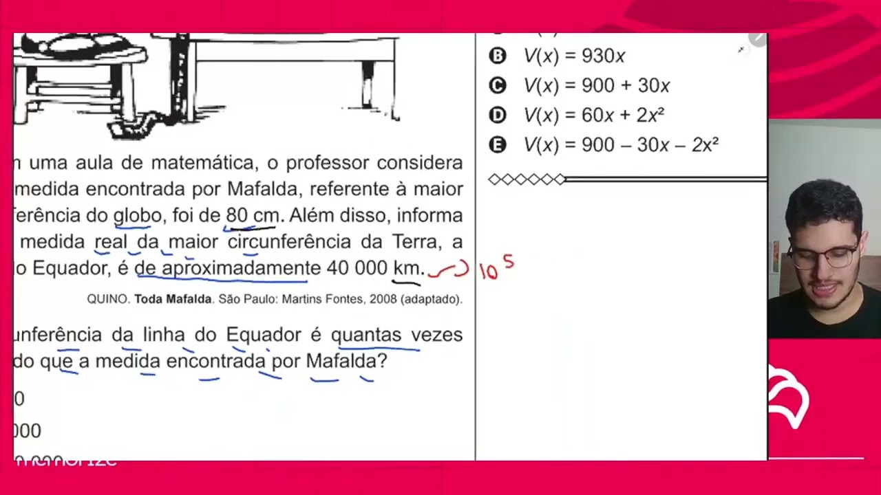 Resolução em Vídeo — Questão 163 ENEM 2015 PPL