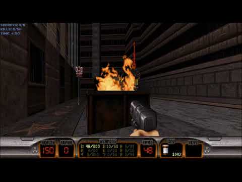 Duke Nukem 3D (100%) Walkthrough (E1L1: Hollywood Holocaust)