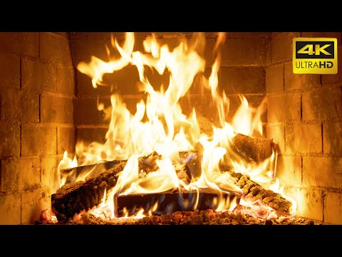 🔥 10 HOURS of Relaxing Fireplace Sounds - Burning Fireplace & Crackling Fire Sounds (NO MUSIC)