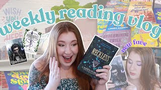 Reading Fantasy Romance For A Week // Weekly Reading Vlog Ft. Quicksilver, Powerful, & Reckless
