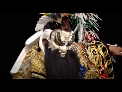 Praying for a quick end to the novel coronavirus. Iwami Kagura Performance “Shoki”