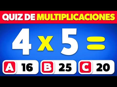 ¿Puedes Pasar este Quiz de Multiplicaciones...? ✖️🤓📚 | Quiz de las Tablas de Multiplicar