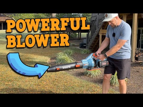 SENIX 60V Brushless Cordless Leaf Blower Review | SENIX 60 Volt Battery Powered Leaf Blower Test