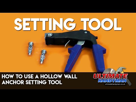 How to use a hollow wall anchor setting tool
