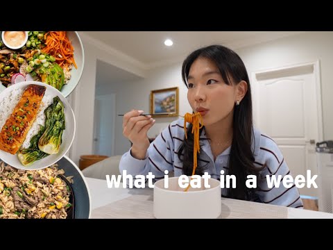 what i eat in a week (easy homemade meals)