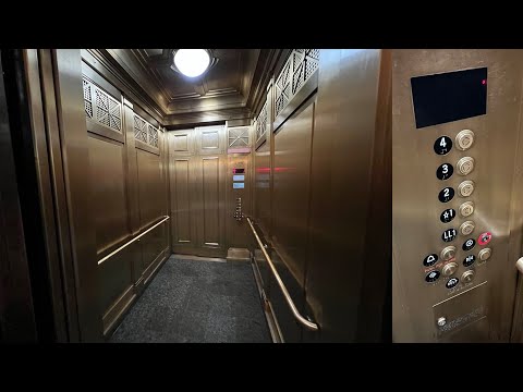 Beautiful Montgomery Historic Elevators at Los Angeles Central Library Downtown LA