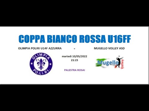 COPPA BR U16FF - OLIMPIA POLIRI U14F AZZ vs MUGELLO VOLLEY