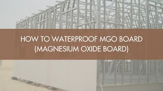 How To Waterproof MGO Board (Magnesium Oxide Board)