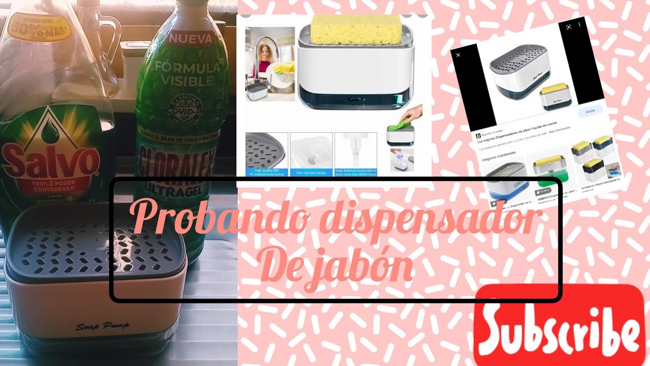 DISPENSADOR DE JABÓN.. TIPO BETTERWARE PROBANDO😍 COCINA PEQUEÑA SENCILLA