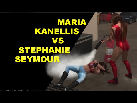 WWE 2K19 Maria Kanellis vs Stephanie Seymour - Backstrage Etreme Rules
