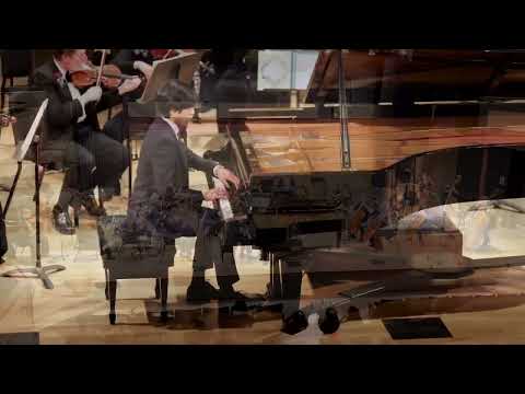 Eric Kim(age 14) perform Mozart Piano Concerto in A Major, K. 488 I mov. with BSO