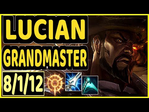 XDSMILEY (LUCIAN) - 8/1/12 KDA BOTTOM ADC GAMEPLAY - EUW Ranked GRANDMASTER