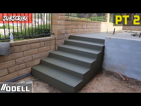 Pouring a Concrete Staircase and Patio (Backyard Remodel) Part 2
