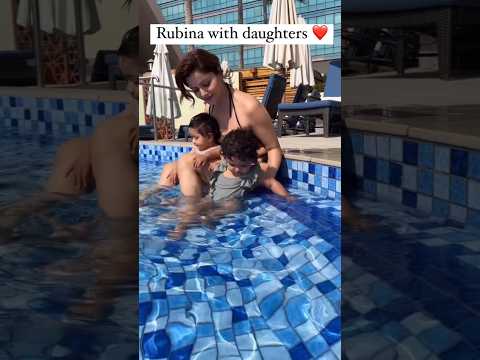 Ruby #rubinadilaik #rubina #rubinav #rubiholics #bossladyrubina #biggboss #daughter #kids