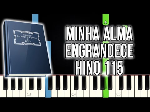 Hino 115 CCB - Minha Alma Engrandece | Versão Fácil | Piano e Teclado Tutorial